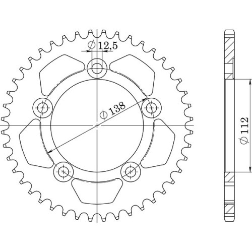 CORONA IN ACCIAIO P530 - Z43 (DIS.10508)