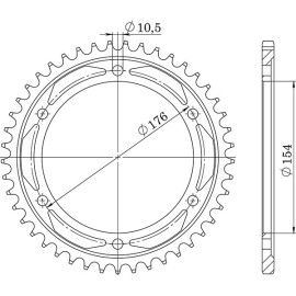CORONA IN ACCIAIO P530 - Z43 (DIS.10609)