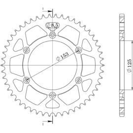 CORONA IN ALLUMINIO P520 - Z49 (DIS.11212)