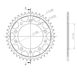 CORONA IN ALLUMINIO P525 - Z43 (DIS.11613)
