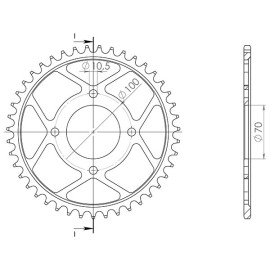 CORONA IN ACCIAIO P530 - Z41 (DIS.12302)