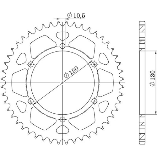 CORONA IN ACCIAIO P525 - Z42 (DIS.12606)