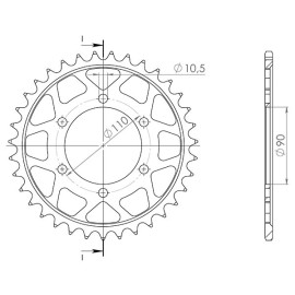 CORONA IN ACCIAIO P630 - Z35 (DIS.12800)