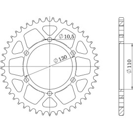 CORONA IN ACCIAIO P525 - Z47 (DIS.12810)