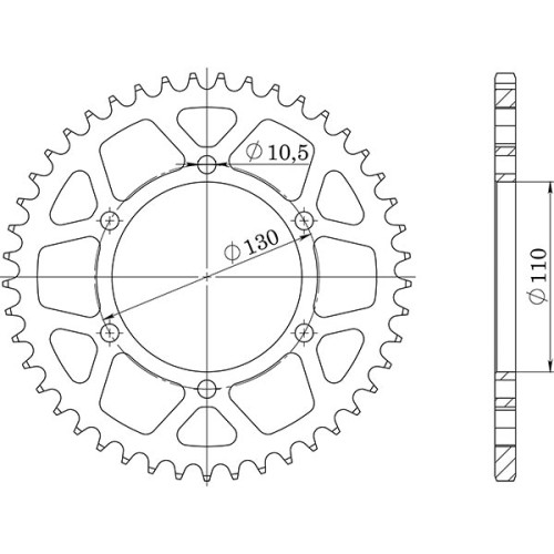 CORONA IN ACCIAIO P525 - Z47 (DIS.12810)