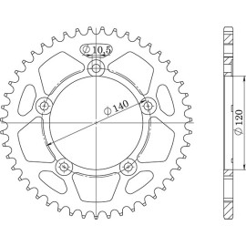 CORONA IN ACCIAIO P525 - Z44 (DIS.14604)