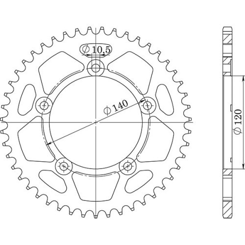 CORONA IN ACCIAIO P525 - Z47 (DIS.14604)