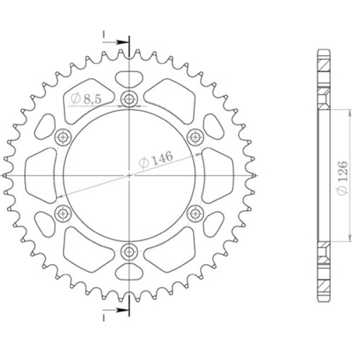 CORONA IN ALLUMINIO P520 - Z49 (DIS.15203)