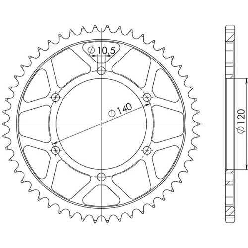 CORONA IN ACCIAIO P525 - Z38 (DIS.16605)