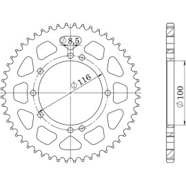 CORONA IN ALLUMINIO P420 - Z52 (DIS.17104)