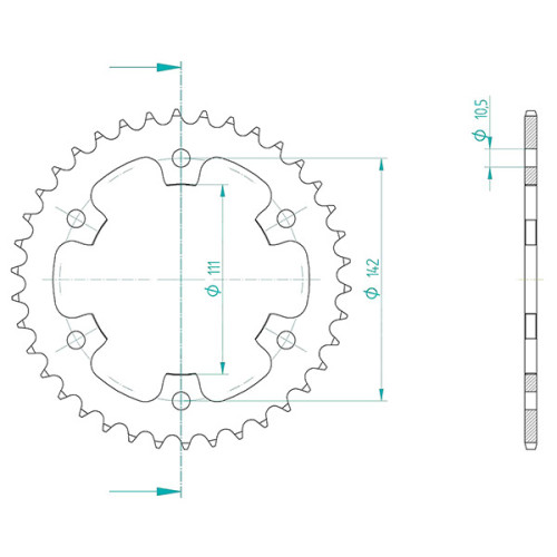 CORONA IN ACCIAIO P525 - Z38 (DIS.185501)