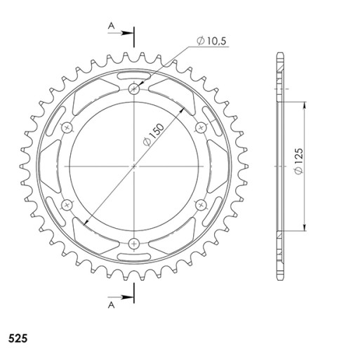 CORONA IN ACCIAIO P525 - Z43 (DIS.18850)