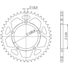 CORONA IN ACCIAIO P525 - Z44 (DIS.35700)