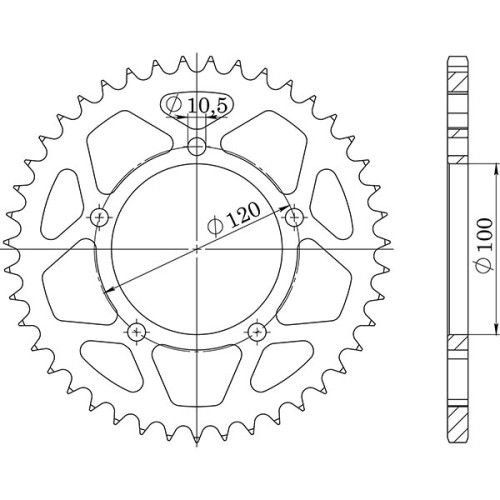 CORONA IN ACCIAIO P525 - Z44 (DIS.35800)