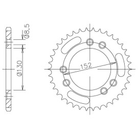 CORONA IN ACCIAIO P525 - Z41 (DIS.44602)