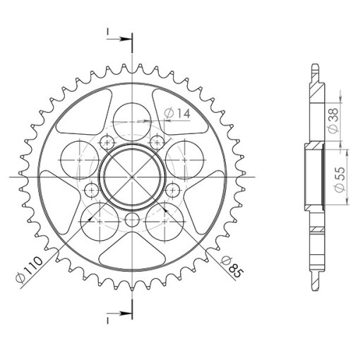 CORONA IN ACCIAIO P525 - Z42 (DIS.50610)