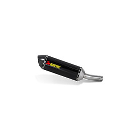 Terminale di scarico Akrapovic SPLIT-ON Esagonale Titanio Carbonio con DB-Killer Omologato YAMAHA FZ8 / FAZER 8 (2010-2014>)