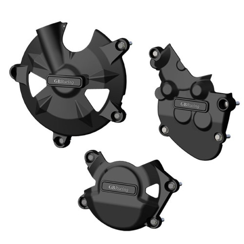 KIT PROTEZIONE CARTER COMPLETA GB RACING ALTERNATORE + FRIZIONE + PICK-UP PER KAWASAKI ZX-10R (2008-2010)