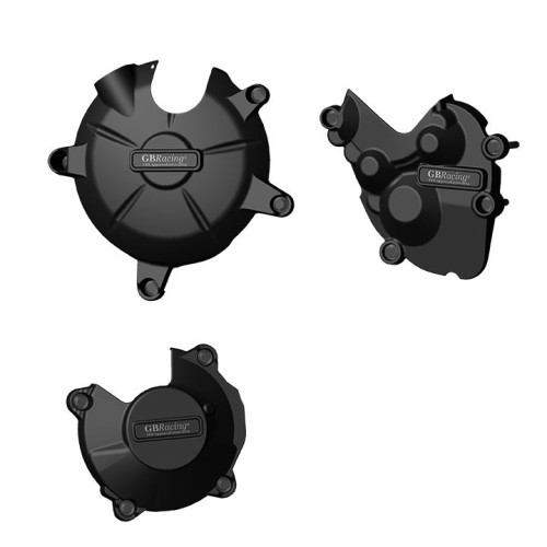 KIT PROTEZIONE CARTER GB Racing ALTERNATORE + FRIZIONE + PICK-UP GB RACING PER KAWASAKI ZX6-R (2007-2011)