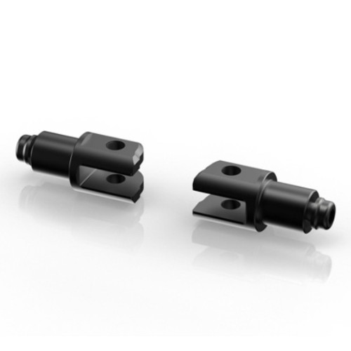 Rizoma Coppia di adattatori per pedivelle comandi originali OEM Passeggero RIZOMA per HONDA CBR 600 RR (2009>) - CBR 1000 RR (2006>) - CB 1000 R (2008>)