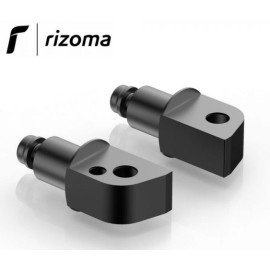 Rizoma Coppia di adattatori per pedivelle comandi originali OEM Passeggero RIZOMA per YAMAHA YZF R6 600 (2003>) - YZF R1 1000 (2002>)