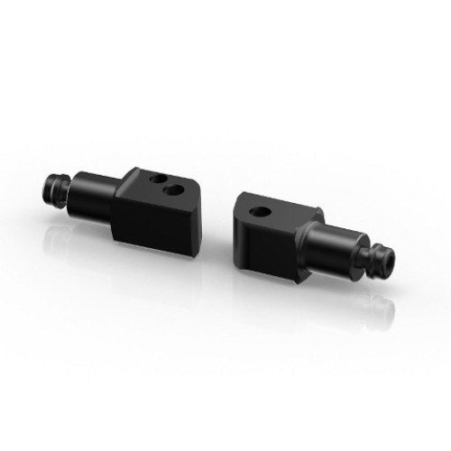 Rizoma Coppia di adattatori per pedivelle comandi originali OEM Passeggero RIZOMA per YAMAHA T-MAX 500 (2004>) - XJ6 600 N / S DIVERSION / F (2008>) - FZ8 800 N / FAZER (2010>) - FZ1 / FAZER 1000 S / ABS (2006>)