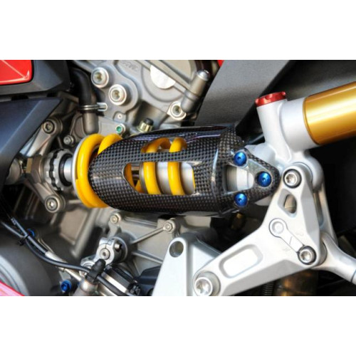 Protezione mono ammortizzatore in Carbonio per DUCATI 1199 PANIGALE (2012>) / 899 (2013-2015)