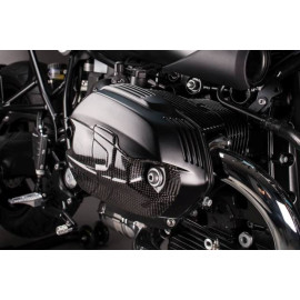 PROTEZIONI TESTE MOTORE IN CARBONIO LUCIDO per BMW R-NINET SCRAMBLER (2016-2017)
