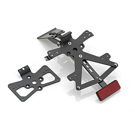Porta Targa serie FOX kit completo di luce, supporti frecce e catarifrangente per HONDA CB 650 F (2015)