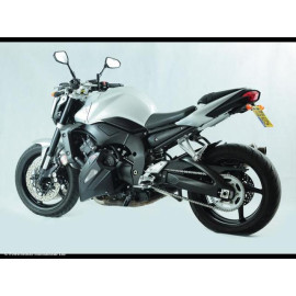 Puntale Motore in ABS POWERBRONZE Colore Nero con Griglia Argento per YAMAHA FZ1 1000 N / S FAZER / ABS (2006/2015)