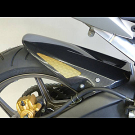 Parafango Posteriore in ABS Colore Nero Naturale Senza Paracatena per KAWASAKI ZX-6RR 600 / ZX-6R 636 (2005/2006)
