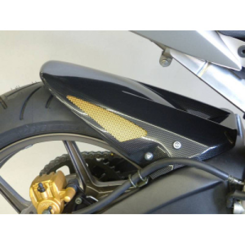 Parafango Posteriore in ABS Colore Nero Naturale Senza Paracatena per KAWASAKI ZX-6RR 600 / ZX-6R 636 (2005/2006)