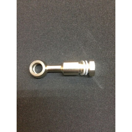 Adattatore Assiale Universale per Pompa Radiale M10x1 con raccordo 10 x1 e due rondelle in alluminio