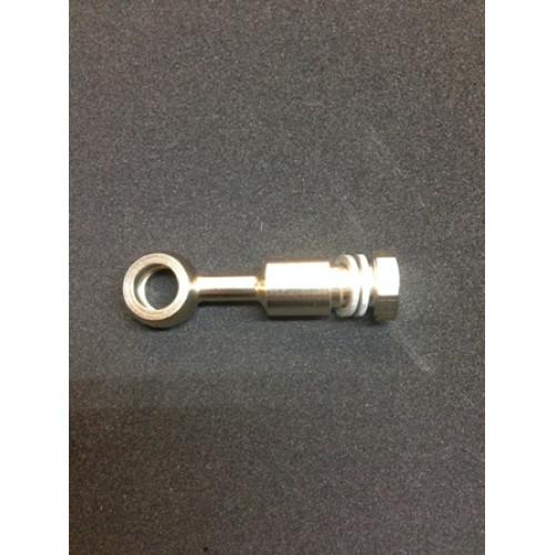 Adattatore Assiale Universale per Pompa Radiale M10x1 con raccordo 10 x1 e due rondelle in alluminio