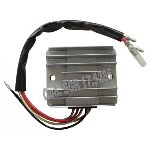 Regolatore di Tensione Giapponese SH 590A-13 - 12V - CC  TRIFASE - 5 CAVI per SUZUKI GS 750 E/L (1980/1982) / GS 750 S (1982/1983) / GSX 750 S (1982/1983) / GS 850 G/GL (1980/1983) / GS 1000 E (1980) / GS 1000 S (1980/1982) / GS 1000 G/GL (1980/1981)