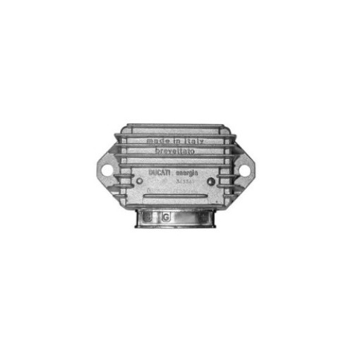 Regolatore di Tensione Ducati 12V/20A - ca - morsettiera nera - 3 faston per FANTIC MOTOR RAIDER 50 / MOTO MORINI KJ 125 KANGURO / LOMBARDINI MOTORI / PIAGGIO VESPA PK 50XL PLURIMATIC / VESPA PX 125/150/200/E/ARCOBALENO / VESPA PX 125 S/XL