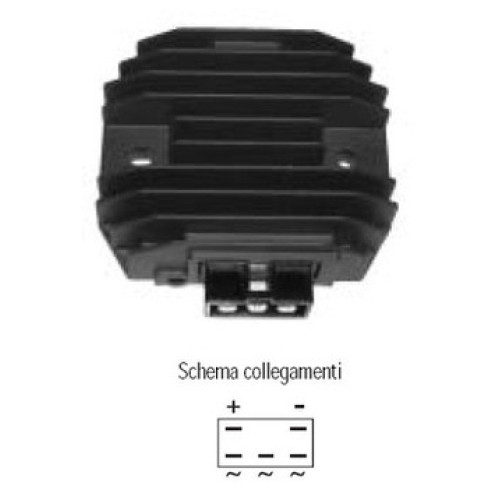 Regolatore di Tensione Giapponese SH719AA - 12V - Trifase C.C. - 5 Faston - YAMAHA FZ6 600 (04-09) - FZ6 600 NS (2005-2009)FZ6 600 S2 (2007-2009) FZ6 600 FAZER  (04-09) FZ6 600 FAZER ABS (06-09) FZ6 600 FAZER S2 (07-09) T-MAX 500 (2004-2007) T-MAX 530