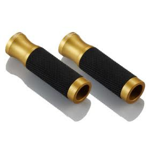 MANOPOLE UNIVERSALI  RIZOMA SPORT LINE COLORE-NERO-ORO la coppia (due manopole) - ø 22 mm