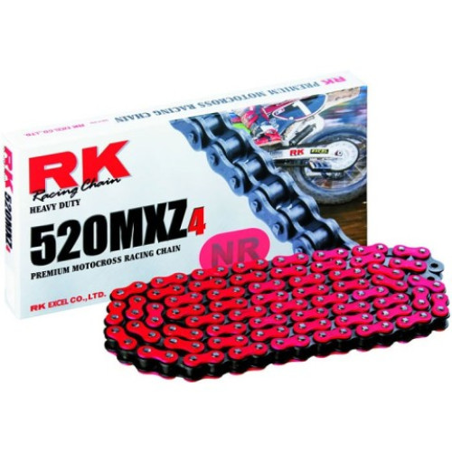 CATENA RK 520MXZ4 120 MAGLIE CL COLORE ROSSA