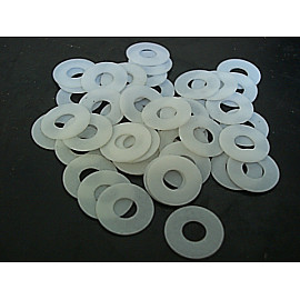 Rondella in Teflon, esterno 12mm, foro interno 6mm