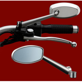 SPECCHI RETROVISORI BIPOSIZIONE UNIVERSAL COLORE NERO RIZOMA serie DYNAMIC - (cad'uno)
