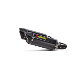 Coppia Terminale di Scarico AKRAPOVIC Linea Slip on (CARBONIO) Omologato per DUCATI MONSTER 696 (2008-2014) - MONSTER 795/796 (2010-2014) MONSTER 1100/1100S (2009-2010)