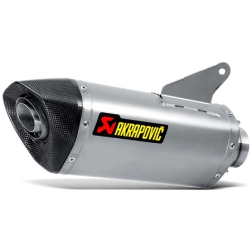 Terminale di scarico AKRAPOVIC Slip-on (TITANIO) NON OMOLOGATO per DUCATI HYPERMOTARD / HYPERSTRADA (2016-2017)