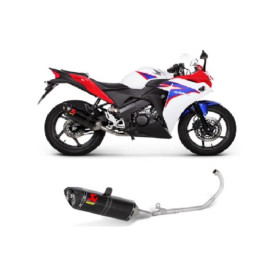 SCARICO COMPLETO INOX NON OMOLOGATO FODERO CARBONIO HONDA CBR 125/150 R (2011/2014)