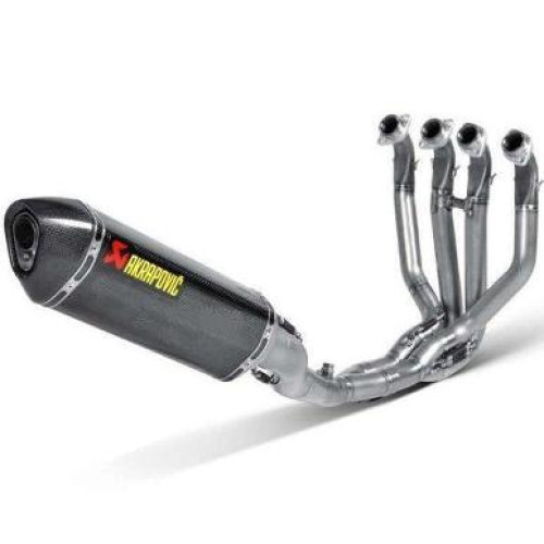Scarico Completo Evolution Line (Carbon) AKRAPOVIC collettori in Titanio e fodero in carbonio Non Omologato per KAWASAKI ZX-10R (2016>)