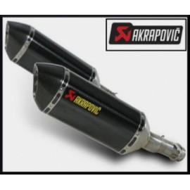 Coppia terminali silenziatori omologati Linea Slip on (CARBONIO) Akrapovic per KAWASAKI Z1000 / Z1000 SX (2014>)