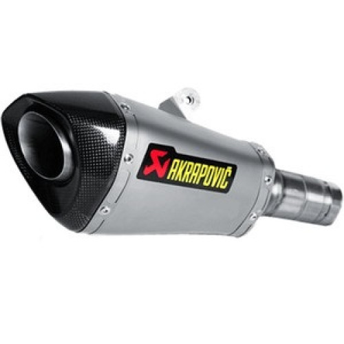 Terminale di scarico Slip-On Line (Titanium) silenziatore Non Omologato AKRAPOVIC per KAWASAKI NINJA ZX-10R (2016>)
