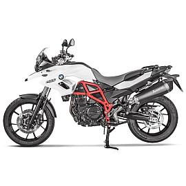 Silenziatore di scarico Omologato nero Linea Slip-on (Titanio / nero) per BMW F 800 GS (2017) - F 700 GS (2017) - F 800 GS ADVENTURE (2017)