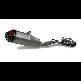 Scarico Completo Fondello in termoplastica nera Akrapovic RACING con Terminale Esagonale full Titanio e DB-Killer NON Omologato HONDA CRF 250 R (2010)