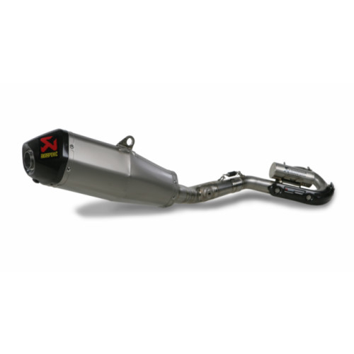 Scarico Completo Fondello in termoplastica nera Akrapovic RACING con Terminale Esagonale full Titanio e DB-Killer NON Omologato HONDA CRF 250 R (2010)